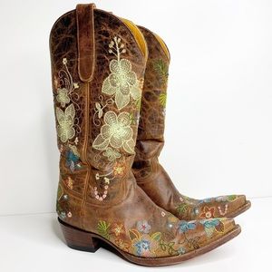 Old Gringo embroidered pointed western boots